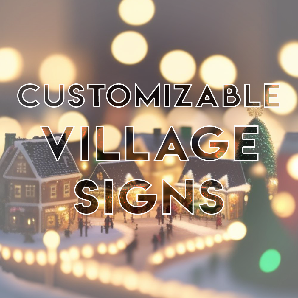 Polegate Village Sign Customizable Village Signs – Christmas Village Creations