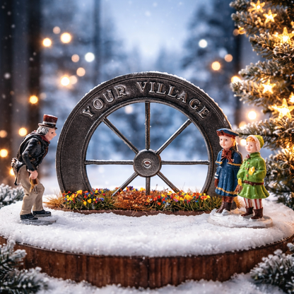 Wagon Wheel Village Sign