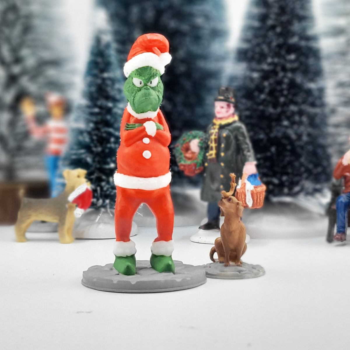 Grinch whoville hot sale figure set