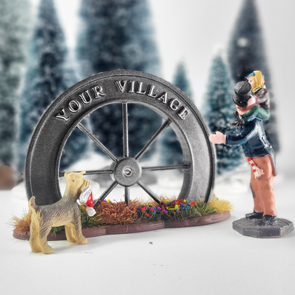 Wagon Wheel Village Sign