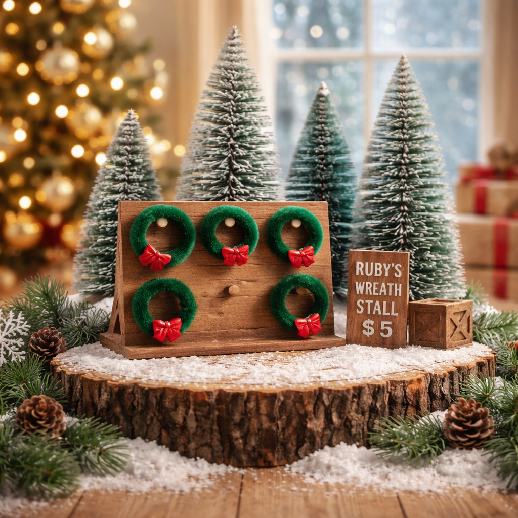 Christmas Wreath Stall (Customizable)